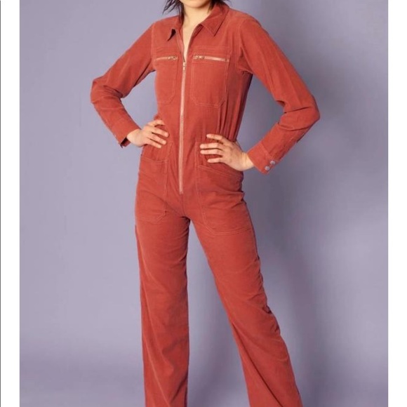 L.F. Markey Pants - L.F. MARKEY DANNY long sleeve boilersuit corduroy